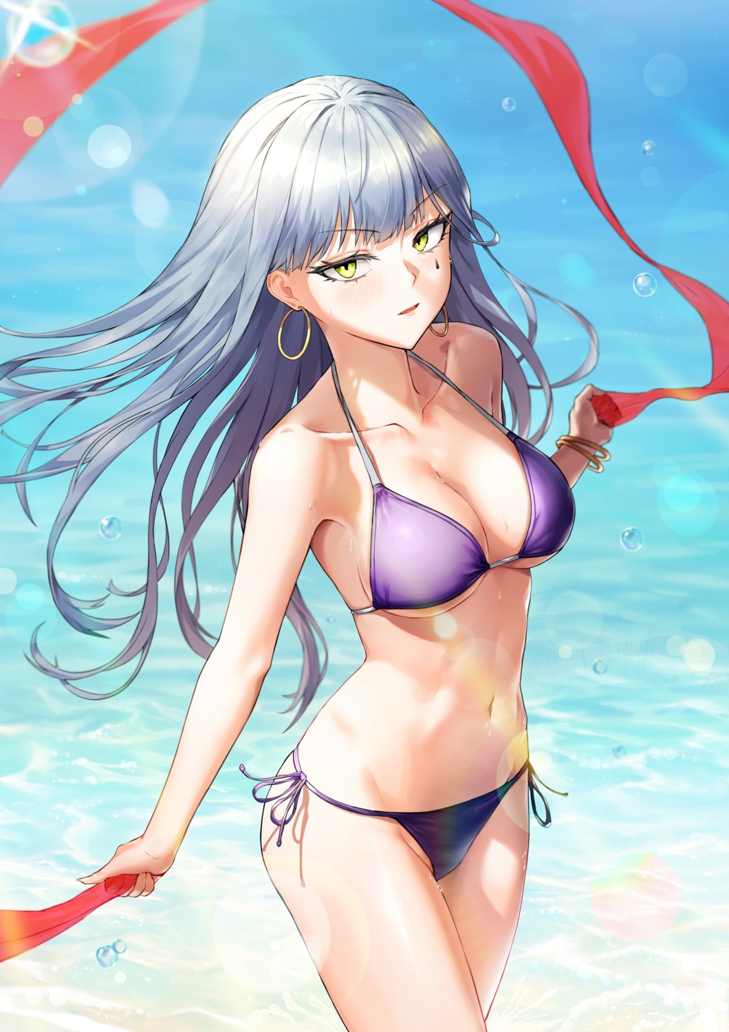 bikini girls_frontline greem_bang hk416_(girls_frontline) swimsuits