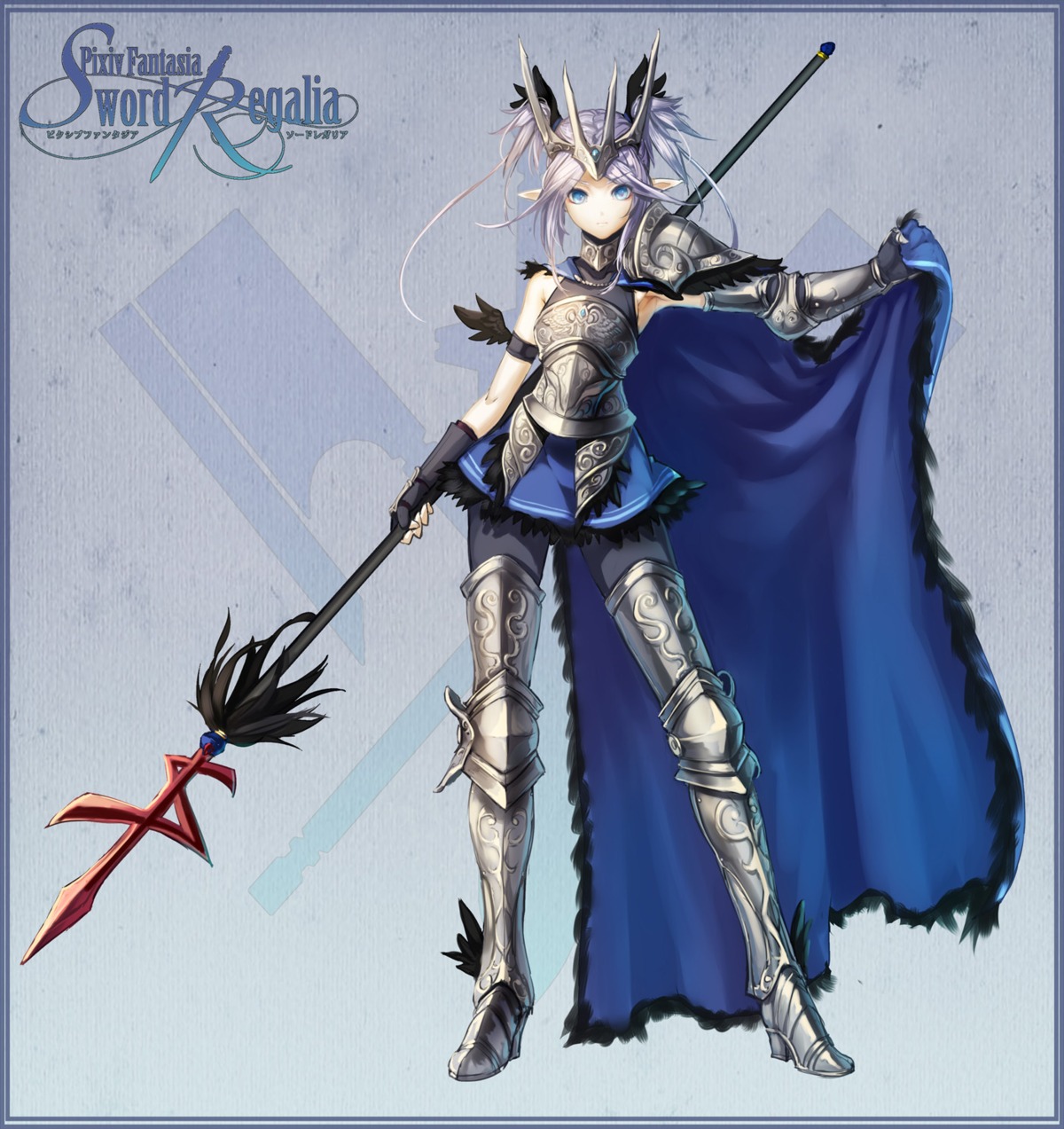 armor elf jpeg_artifacts pixiv_fantasia pixiv_fantasia_sword_regalia pointy_ears ryuuzaki_itsu