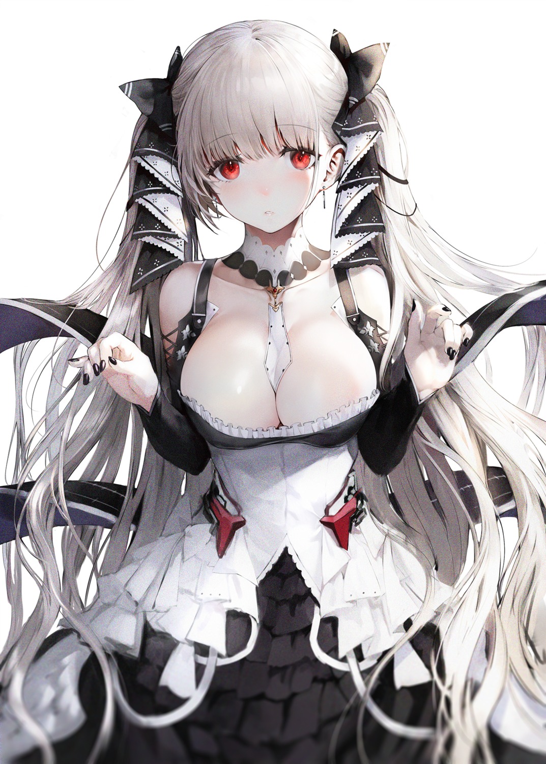 azur_lane cleavage formidable_(azur_lane) gothic_lolita haori_io lolita_fashion no_bra