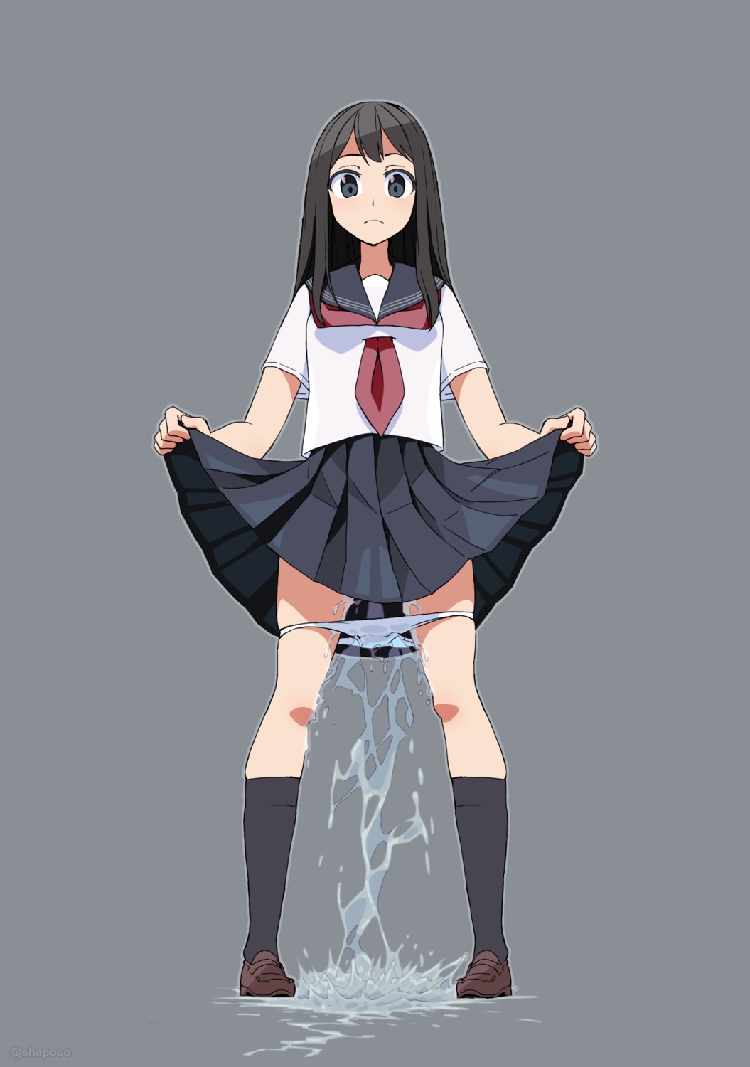 pantsu panty_pull pee seifuku skirt_lift syego transparent_png