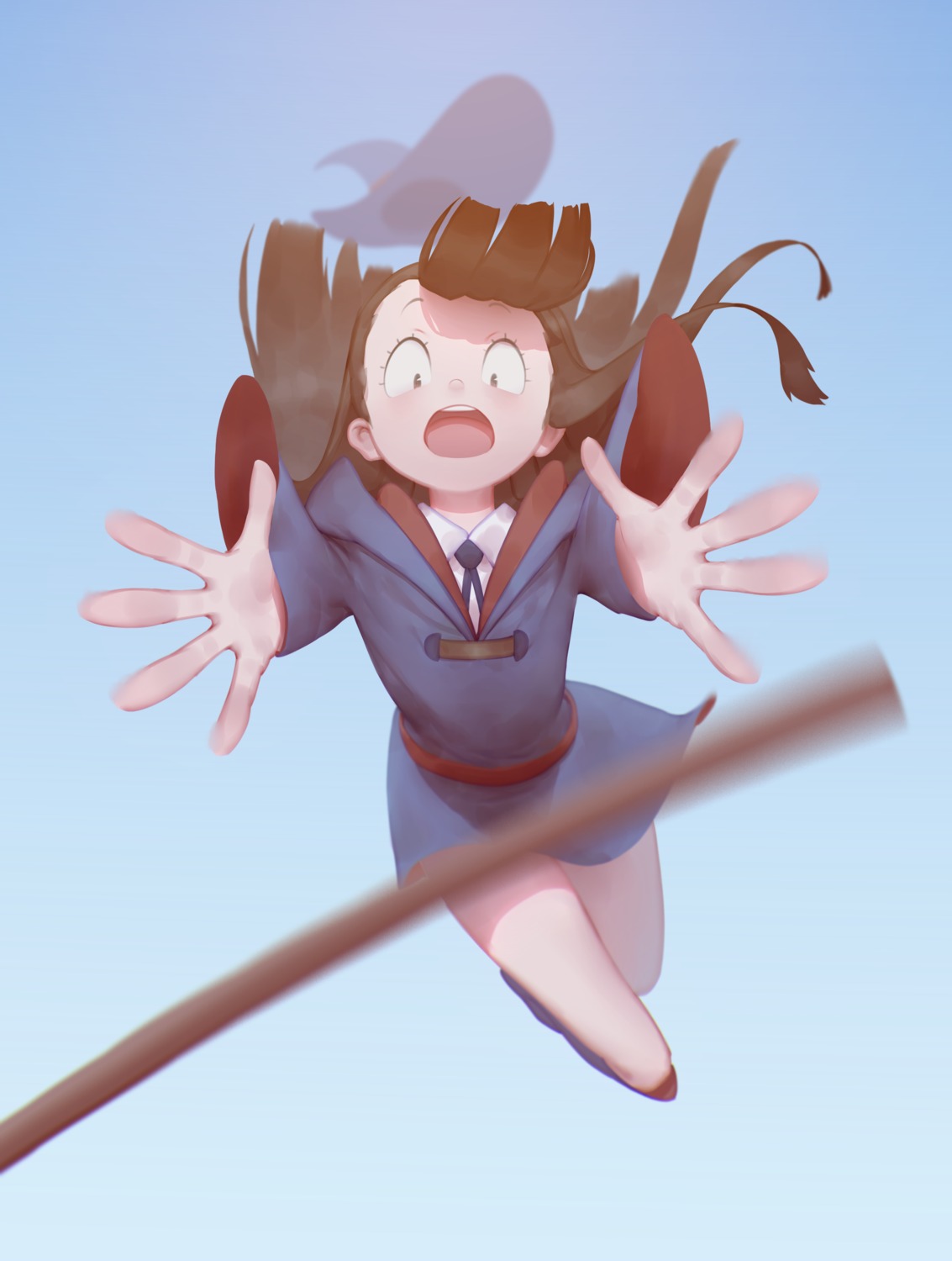 atsuko_kagari little_witch_academia maredoro seifuku witch