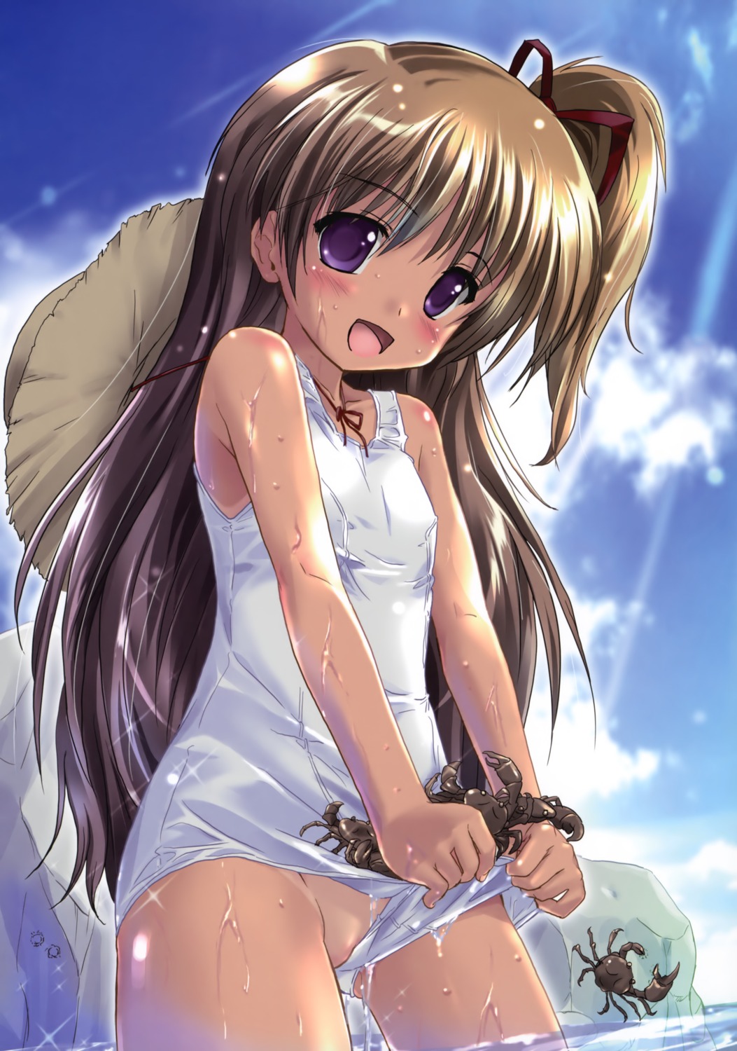 komatsu_e-ji loli school_swimsuit swimsuits tan_lines