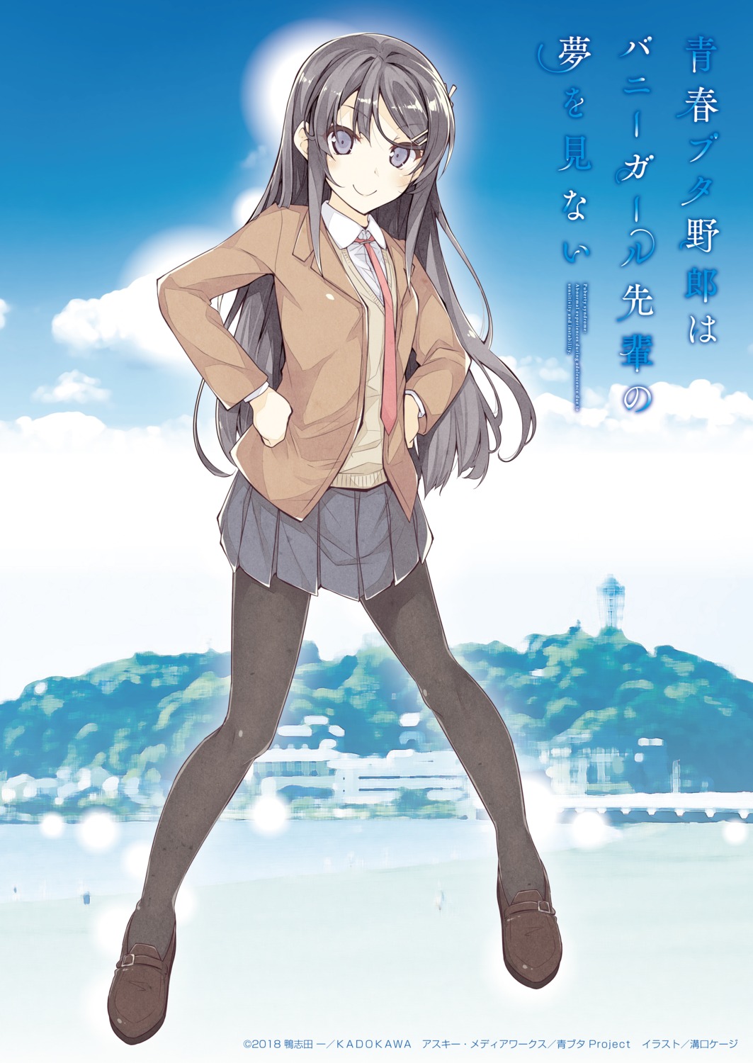 mizoguchi_keiji pantyhose sakurajima_mai seifuku seishun_buta_yarou sweater