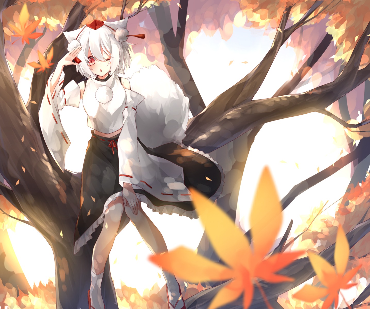 animal_ears go_(mitukan0502) inubashiri_momiji tail touhou