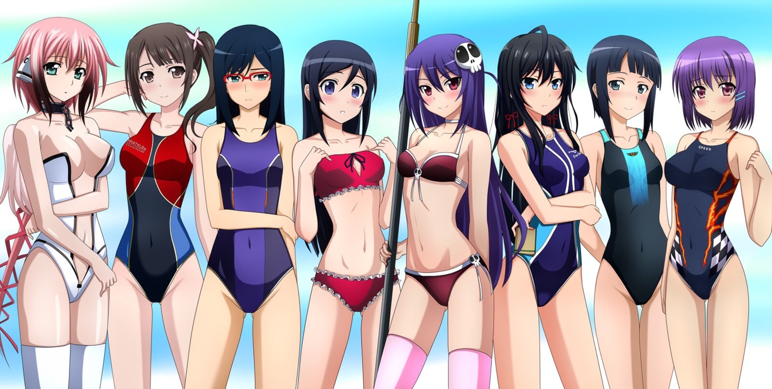 ano_hi_mita_hana_no_namae_wo_bokutachi_wa_mada_shiranai aragaki_ayase bikini cleavage haqua_du_lot_herminium ikaros kami_nomi_zo_shiru_sekai kenken megane mm! okita_sawa ore_no_imouto_ga_konnani_kawaii_wake_ga_nai sachi_(sword_art_online) sora_no_otoshimono swimsuits sword_art_online tari_tari thighhighs tsurumi_chiriko wings yahari_ore_no_seishun_lovecome_wa_machigatteiru. yukinoshita_yukino yuuno_arashiko