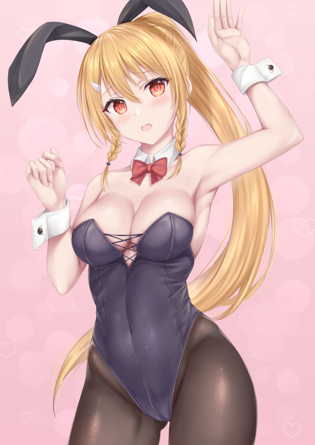 animal_ears bunny_ears bunny_girl no_bra pantyhose shu-ri tenka_hyakken