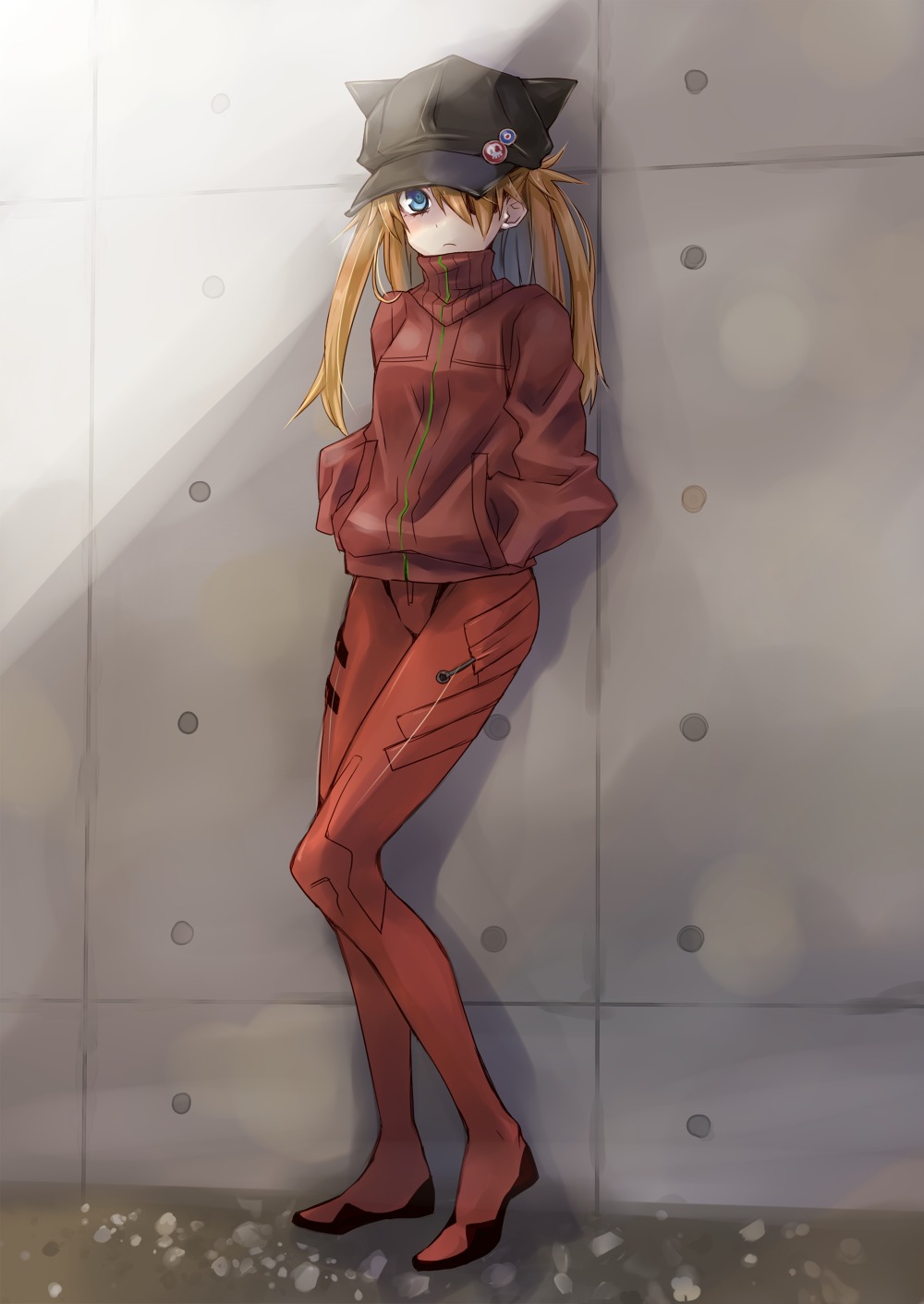 bodysuit eyepatch mikippa neon_genesis_evangelion souryuu_asuka_langley