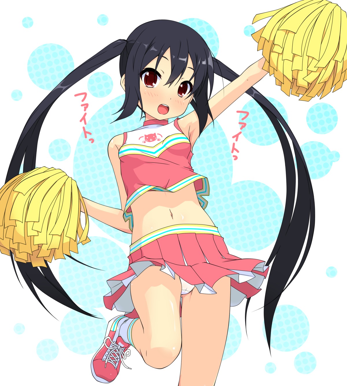cheerleader k-on! k10k loli nakano_azusa pantsu