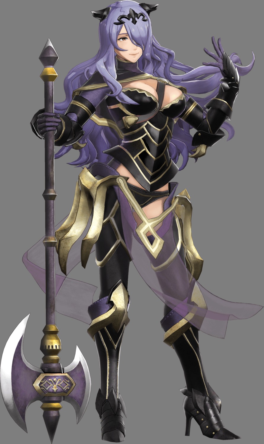 armor camilla cleavage fire_emblem fire_emblem_warriors heels koei_tecmo pantsu transparent_png weapon