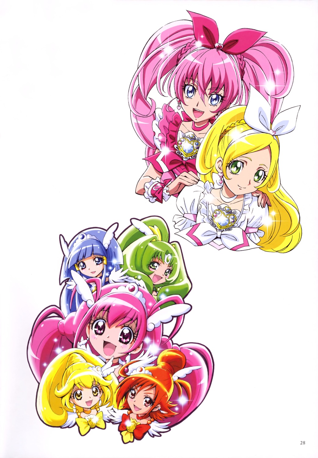aoki_reika hino_akane hoshizora_miyuki kamikita_futago kise_yayoi kurokawa_ellen midorikawa_nao minamino_kanade precure smile_precure! suite_precure