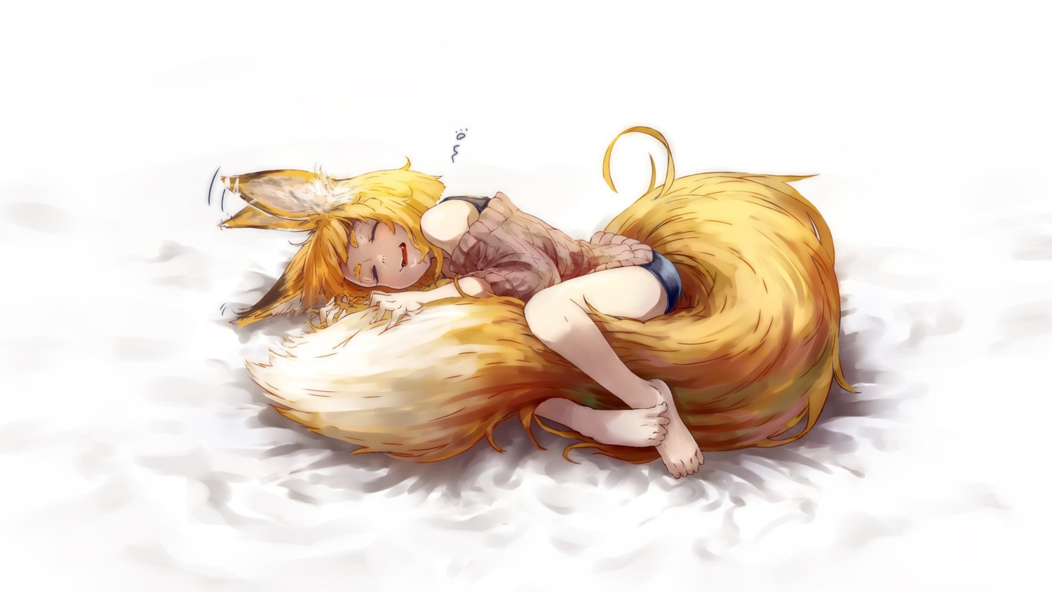 animal_ears jaco kitsune sweater tail