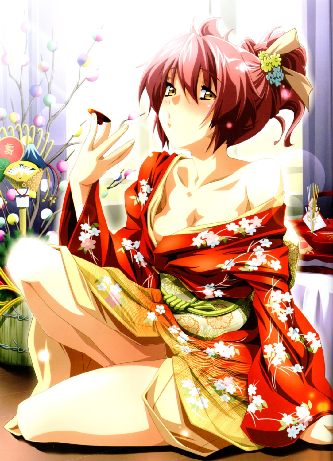 kimono no_bra open_shirt tagme