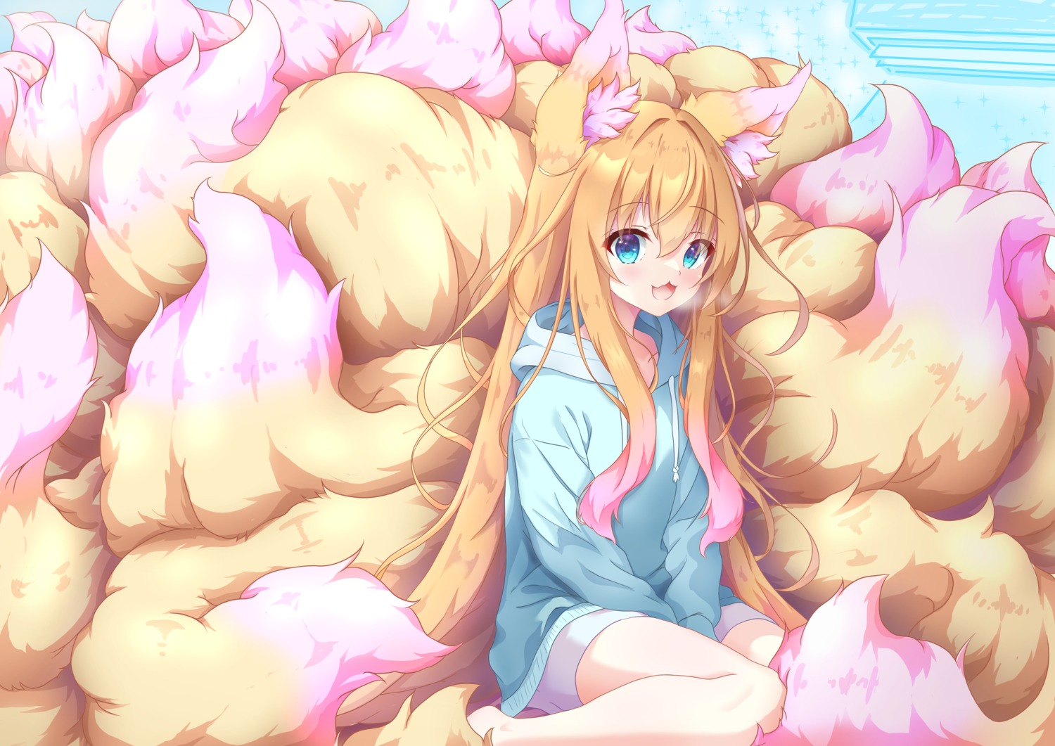 animal_ears kitsune kitsune_mugi_nyan tail