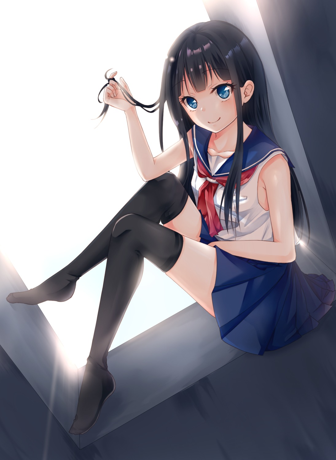 seifuku thighhighs yoshida_iyo