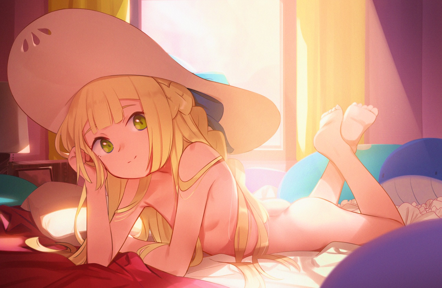 feet lillie_(pokemon) loli naked pokemon pokemon_sm pokemon_usum shamonabe