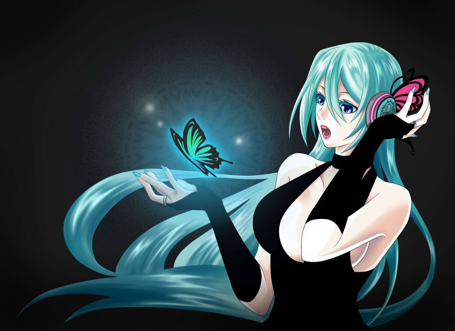 hatsune_miku headphones magnet_(vocaloid) nagi_kanako vocaloid