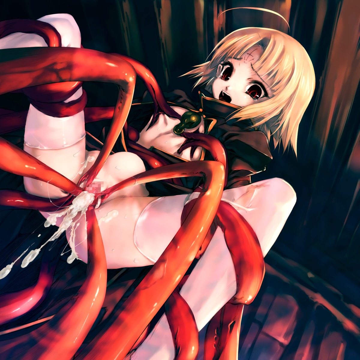 censored cum hitomaru pussy shrine tentacles