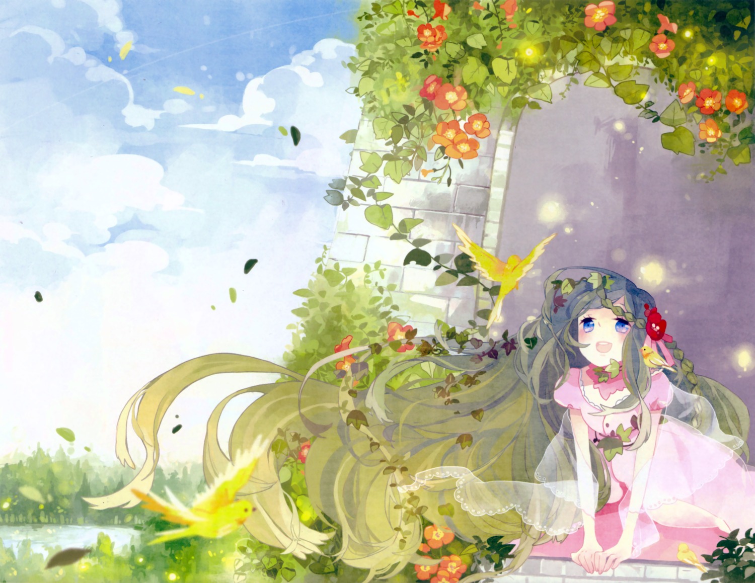 dress hatsune_miku kyang692 landscape vocaloid