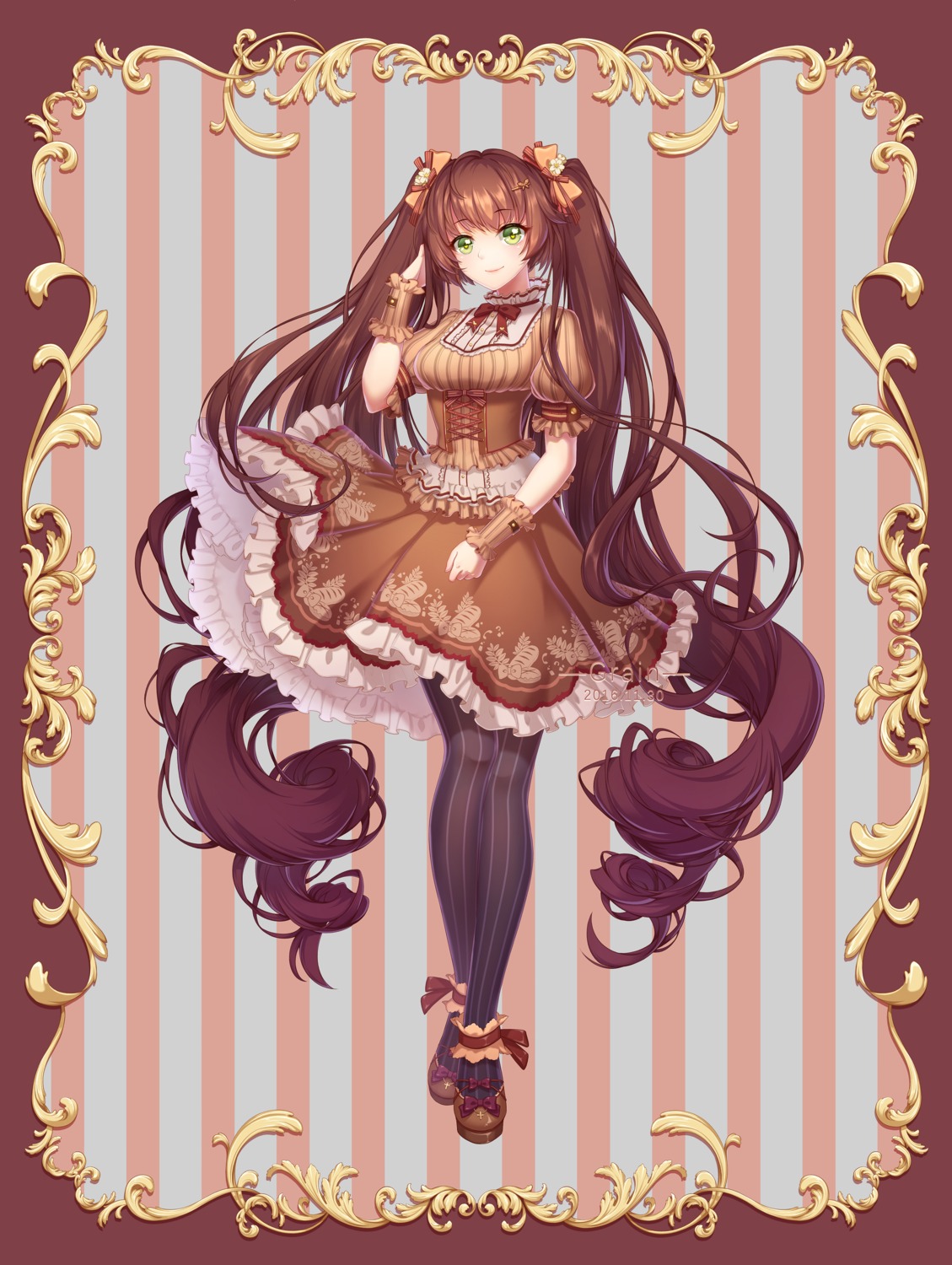 dress gu_liang_dun_grain lolita_fashion pantyhose