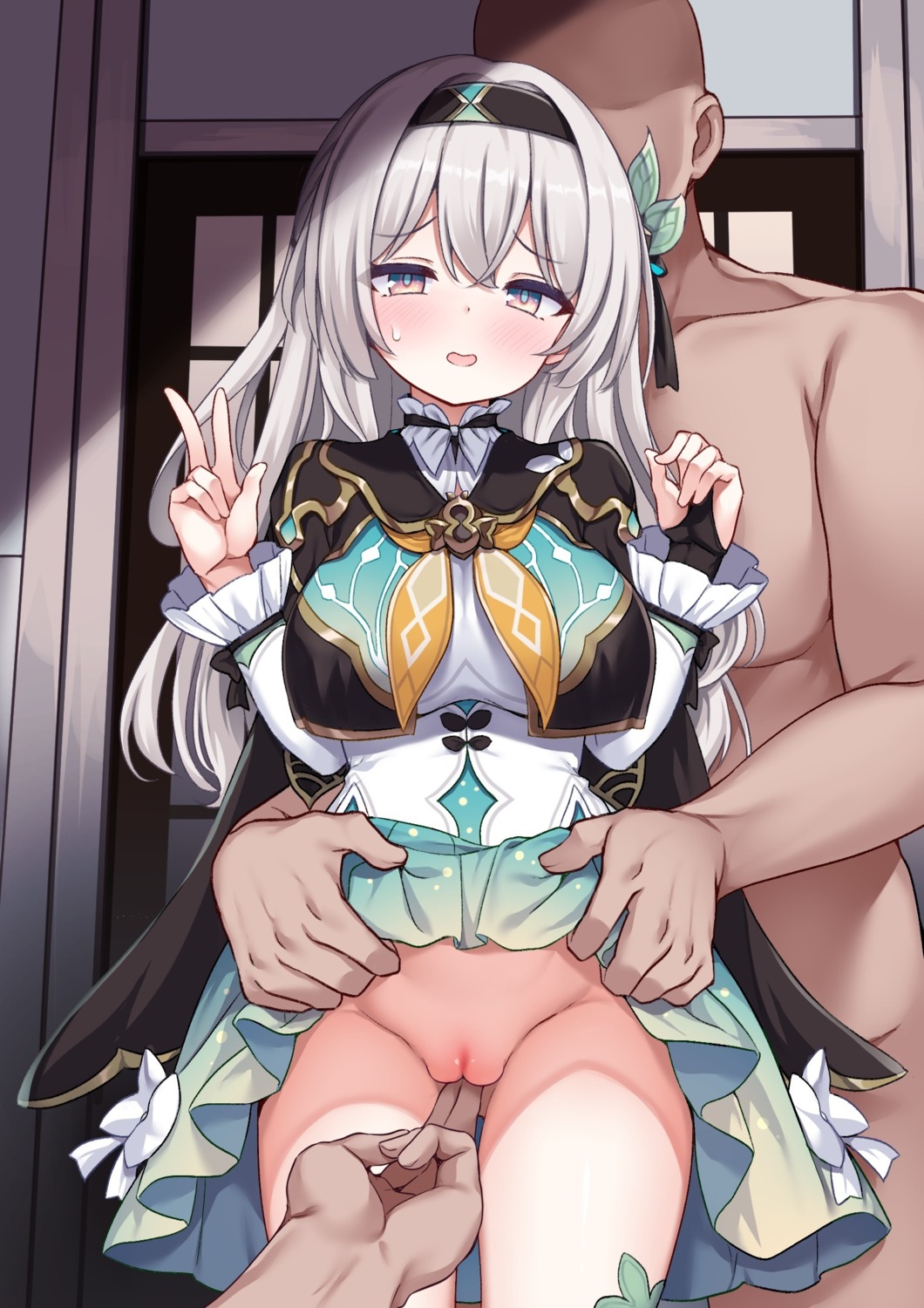 fingering firefly honkai:_star_rail nopan photoshop pussy skirt_lift uncensored yako