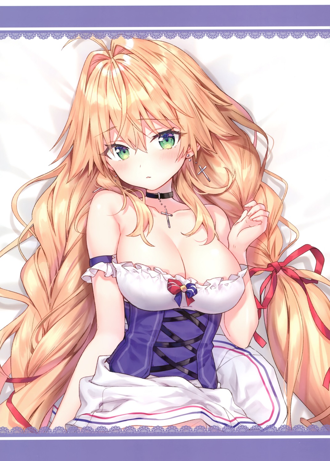 azur_lane cleavage dress eterna le_temeraire_(azur_lane) riichu