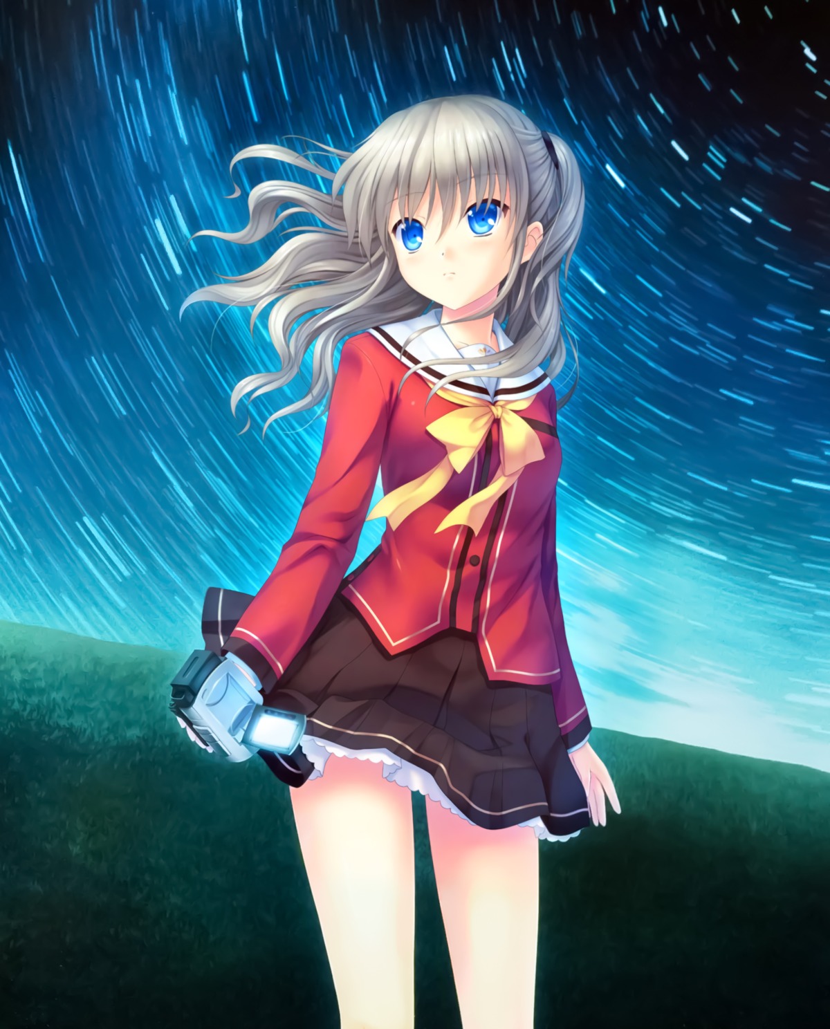 charlotte duplicate key na-ga seifuku skirt_lift tomori_nao