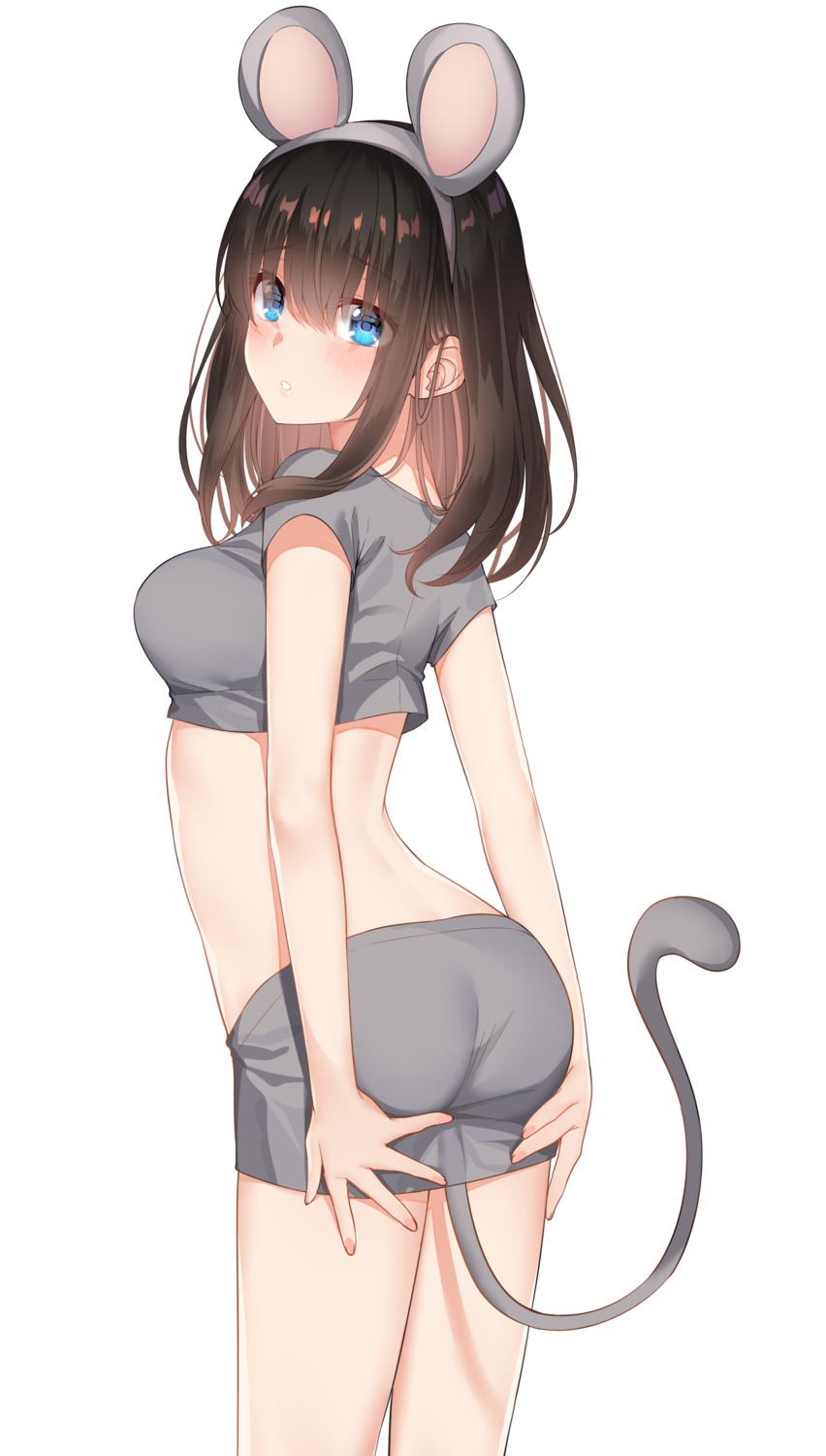 animal_ears ass go-1 sagisawa_fumika tail the_idolm@ster the_idolm@ster_cinderella_girls