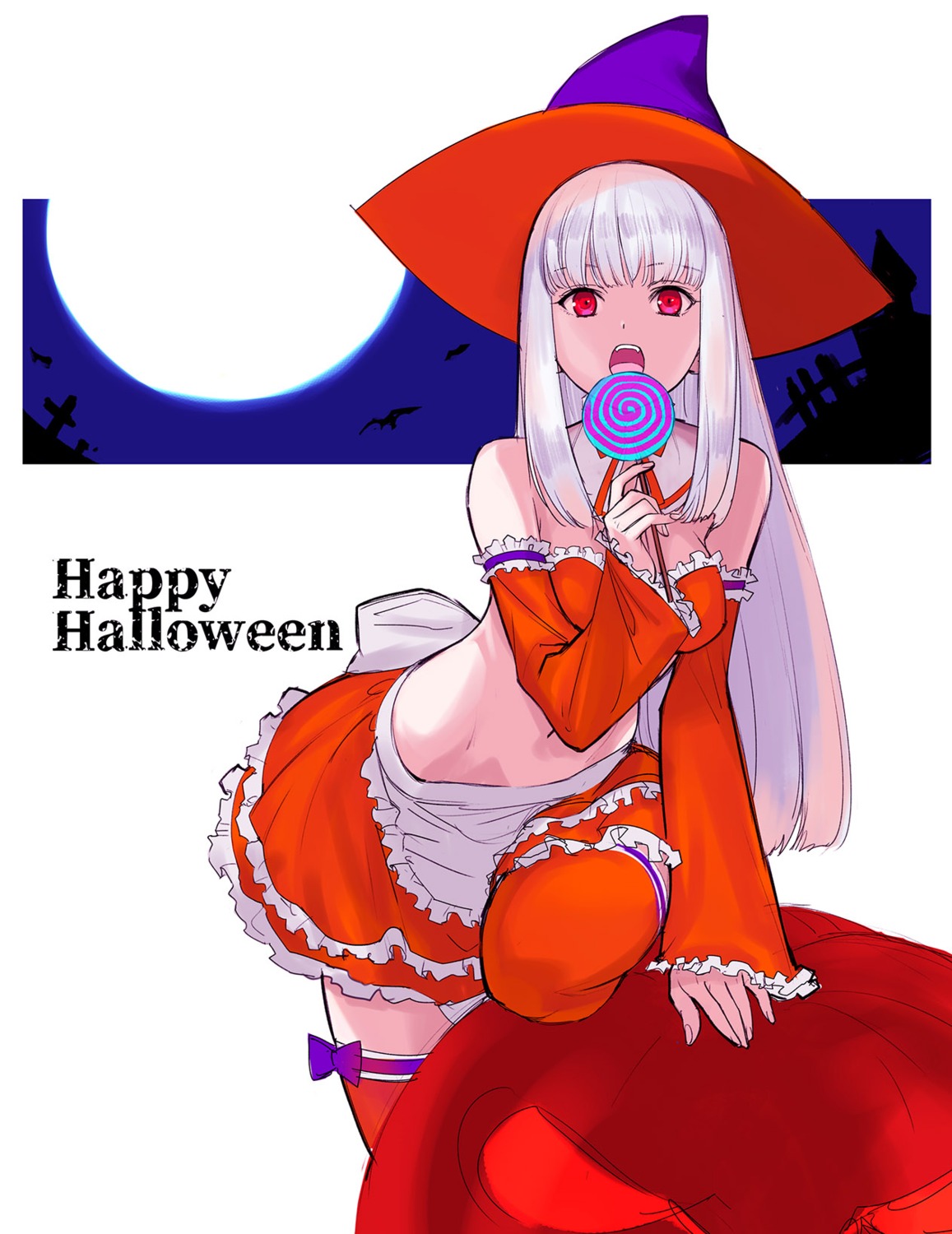 bikini_top capcom capcom_fighting_jam cleavage halloween ingrid_(street_fighter) machimura_komori street_fighter street_fighter_zero street_fighter_zero_3 swimsuits thighhighs witch