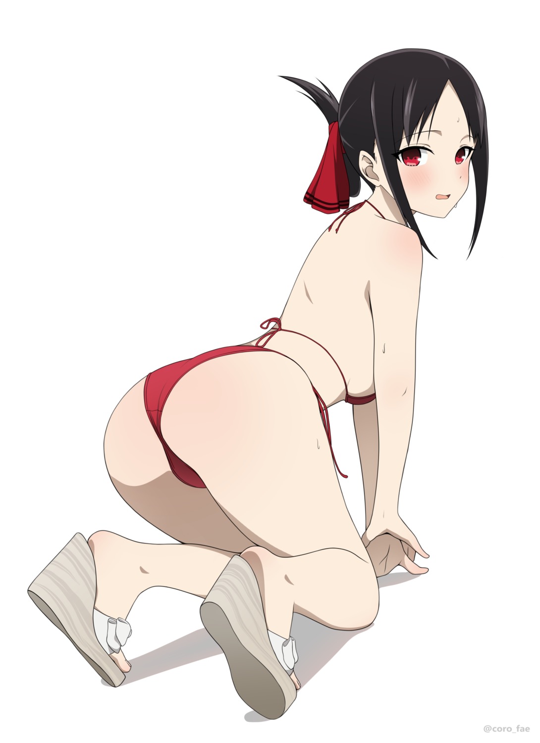 ass bikini coro_fae heels kaguya-sama_wa_kokurasetai_~tensai-tachi_no_renai_zunousen~ shinomiya_kaguya swimsuits thong