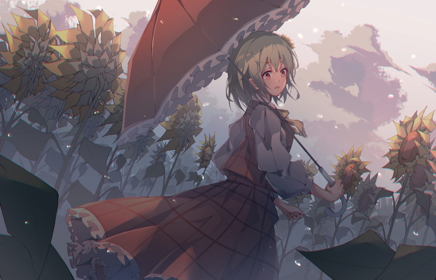 kazami_yuuka qi_zhong_ji touhou umbrella