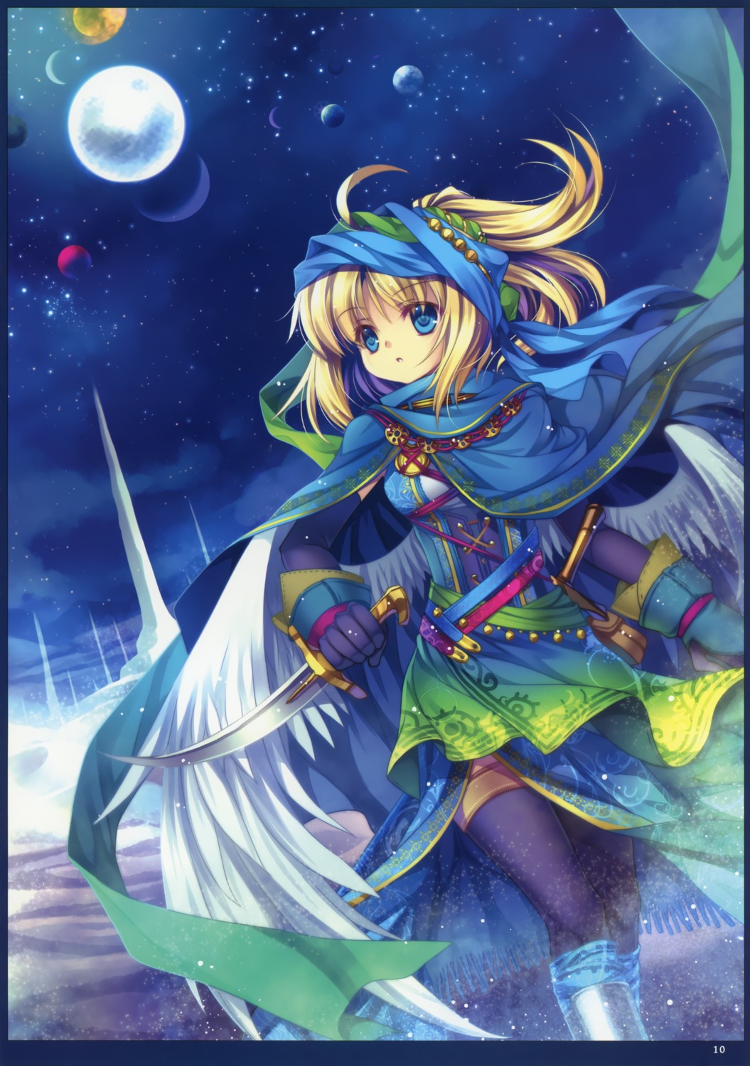 capura_lin eternal_phantasia sword thighhighs