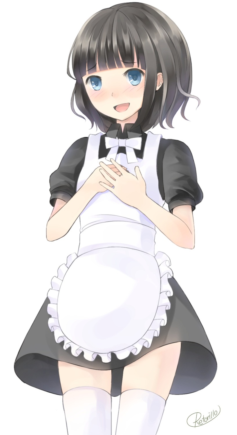 maid retoriro saine_(retoriro) thighhighs