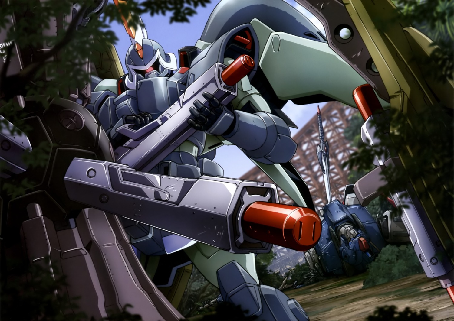 gun gundam gundam_seed mecha sword weapon