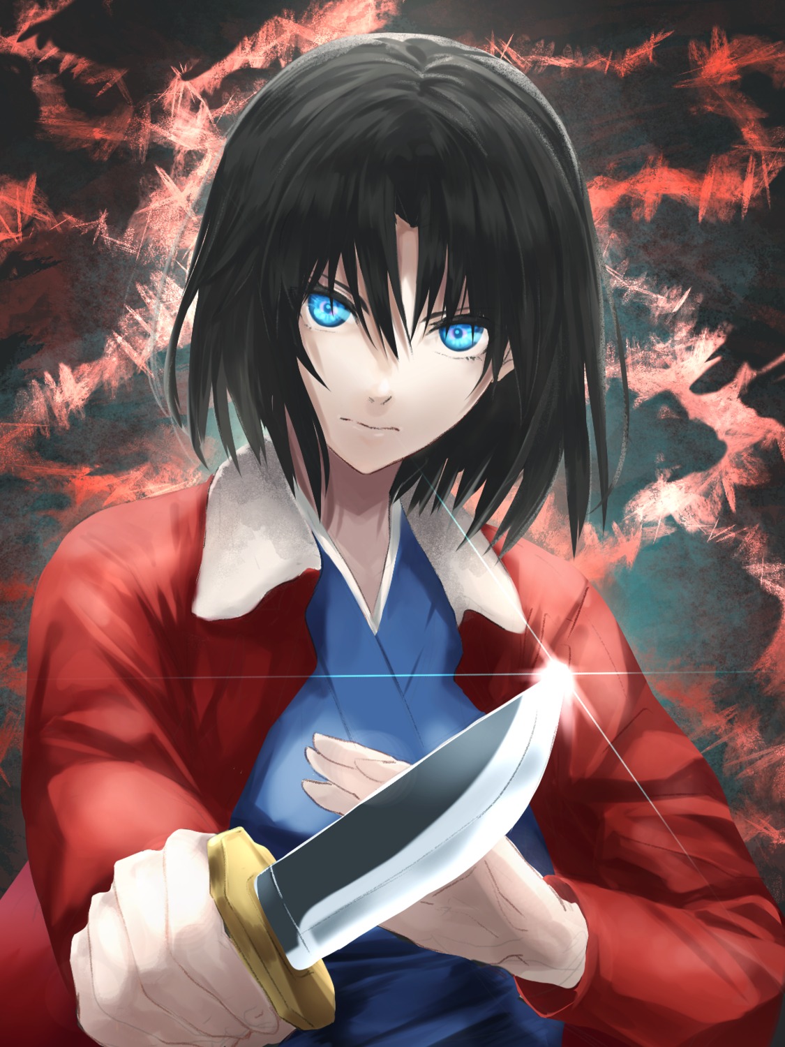 japanese_clothes kara_no_kyoukai ryougi_shiki tagme weapon