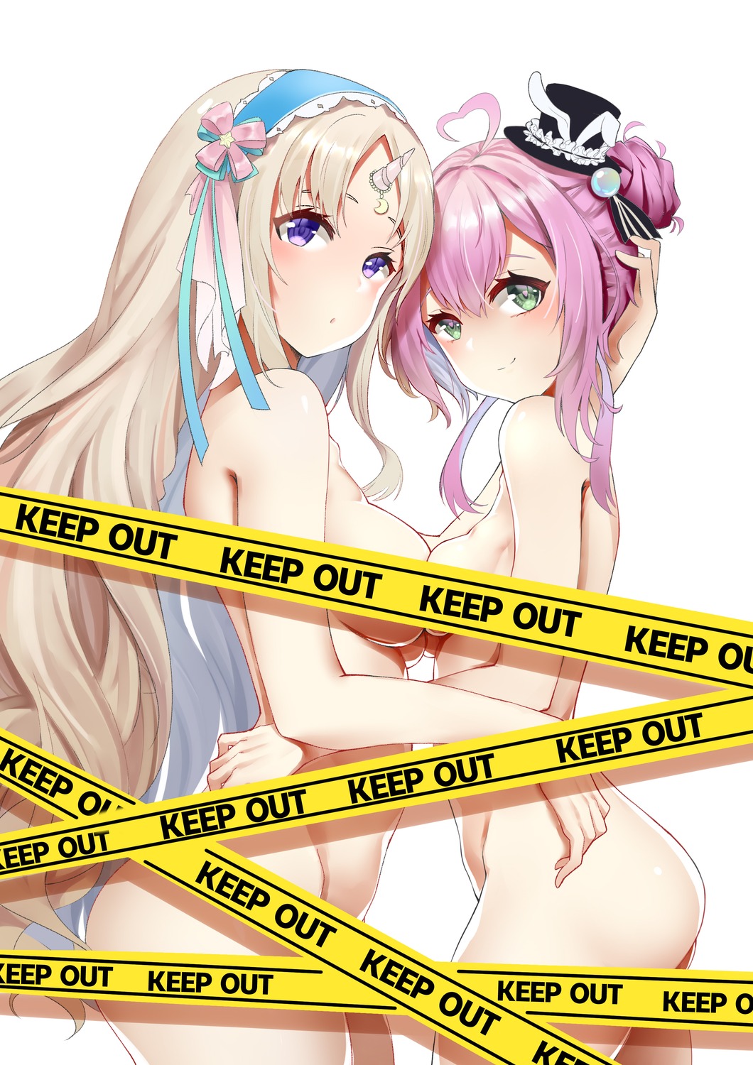 censored ctrl+z horns naked symmetrical_docking