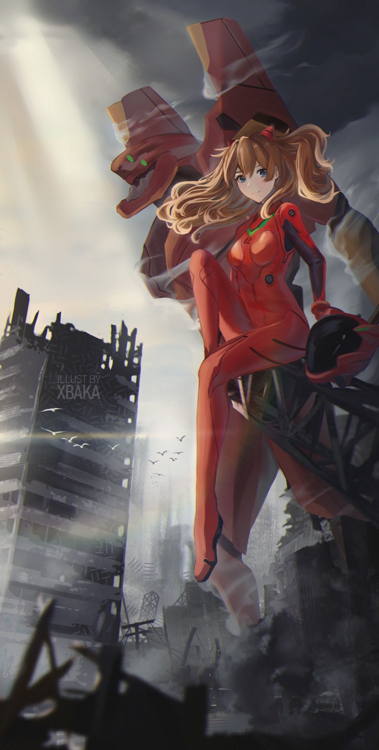 bodysuit eva_02 mecha neon_genesis_evangelion souryuu_asuka_langley xbaka