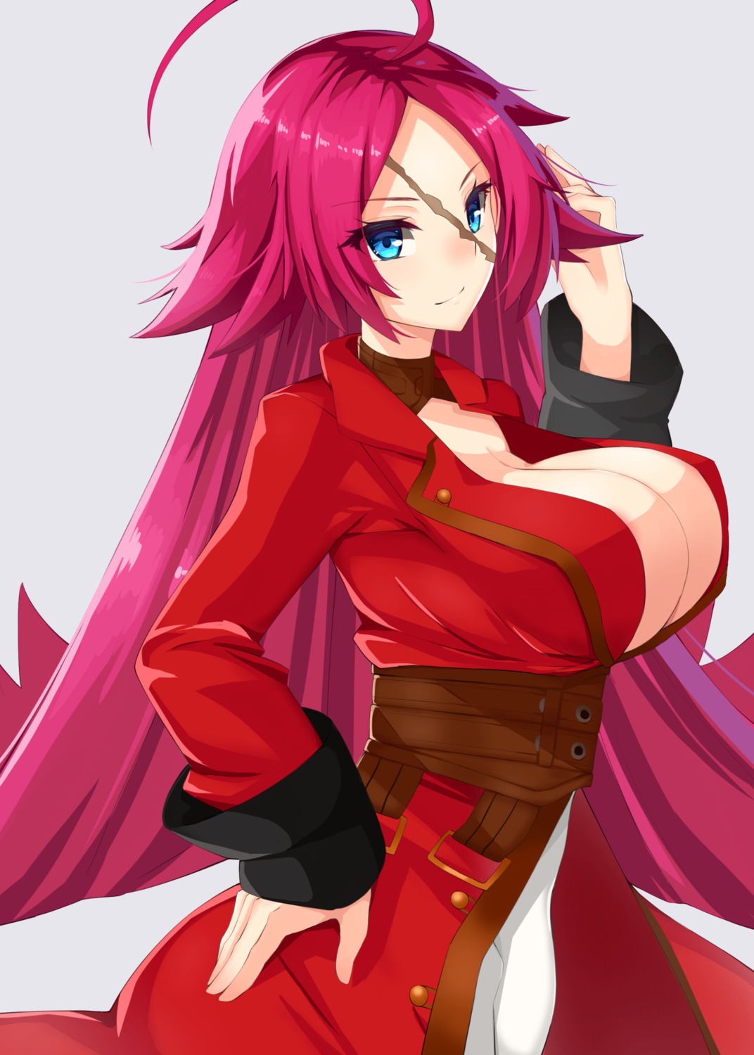 cleavage fate/extra fate/grand_order fate/stay_night no_bra open_shirt rider_(fate/extra) tohochang