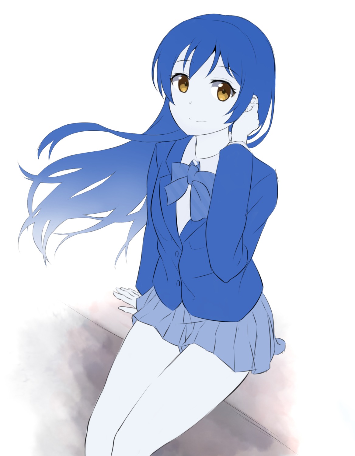 love_live! seifuku sketch sonoda_umi yorutokame