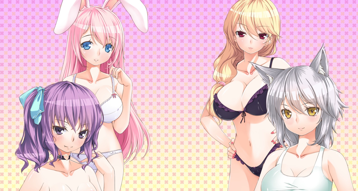 bra cleavage hinasaki maternity_monsters! pantsu school_swimsuit snack_factory swimsuits