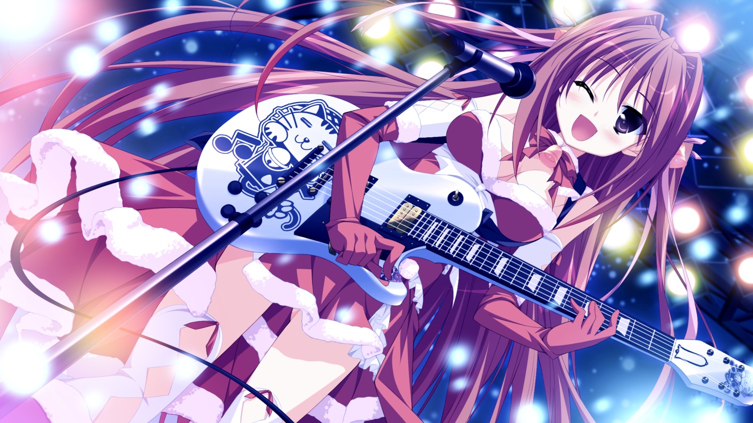 christmas game_cg guitar hinata_mutsuki natsume_otona skyfish yotsuiro_passionato!