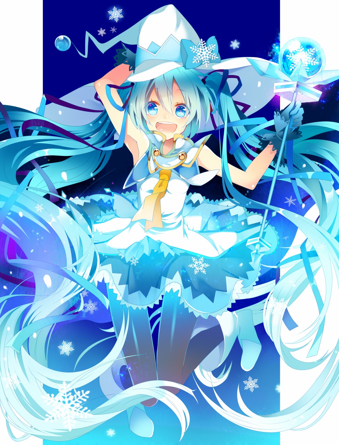 hatsune_miku temari_(artist) vocaloid yuki_miku