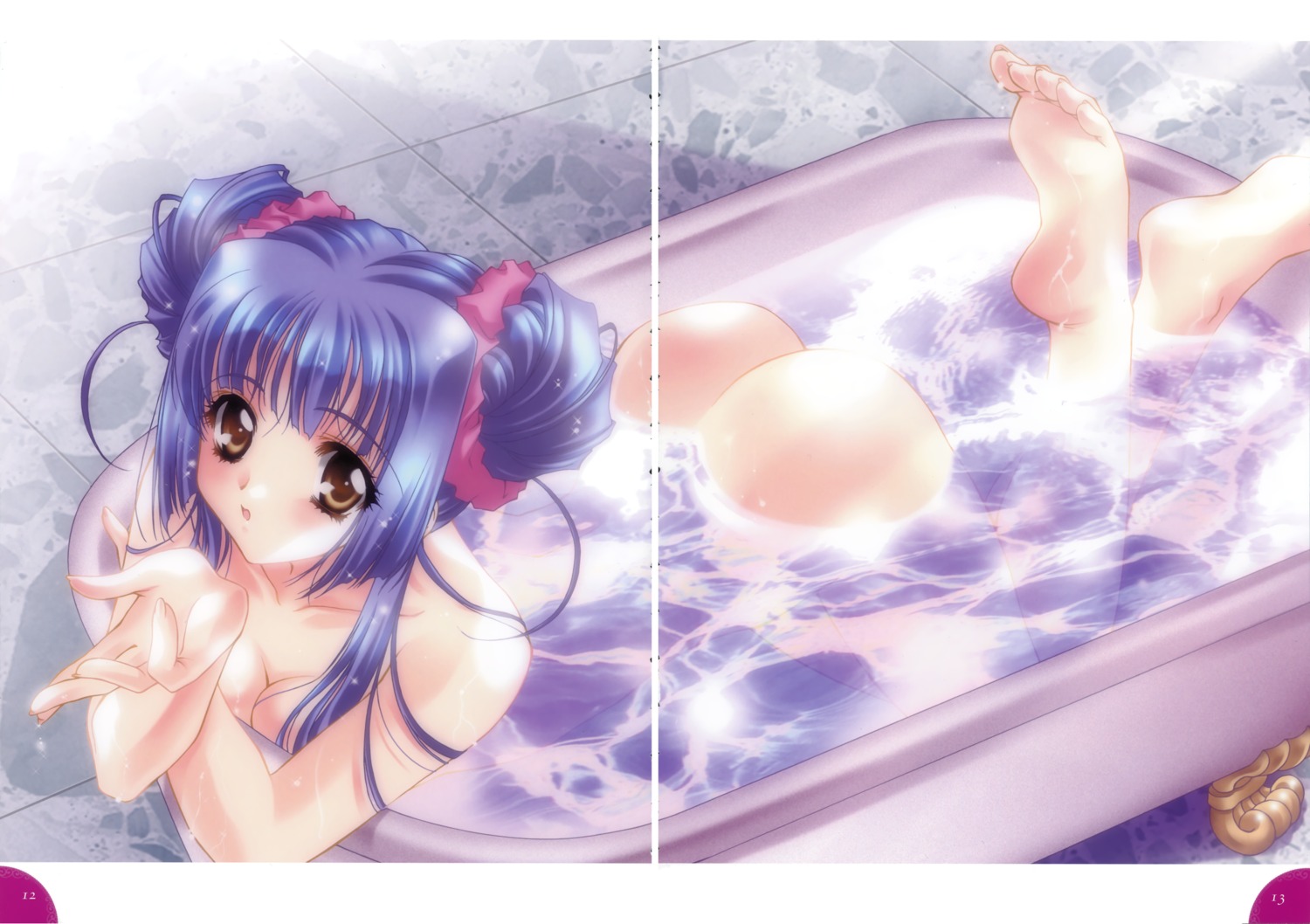 ass bathing carnelian gap kao_no_nai_tsuki kuraki_mizuna naked orbit wet