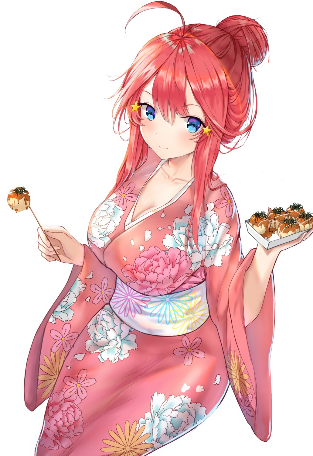 5-toubun_no_hanayome cleavage huijin_zhi_ling nakano_itsuki yukata