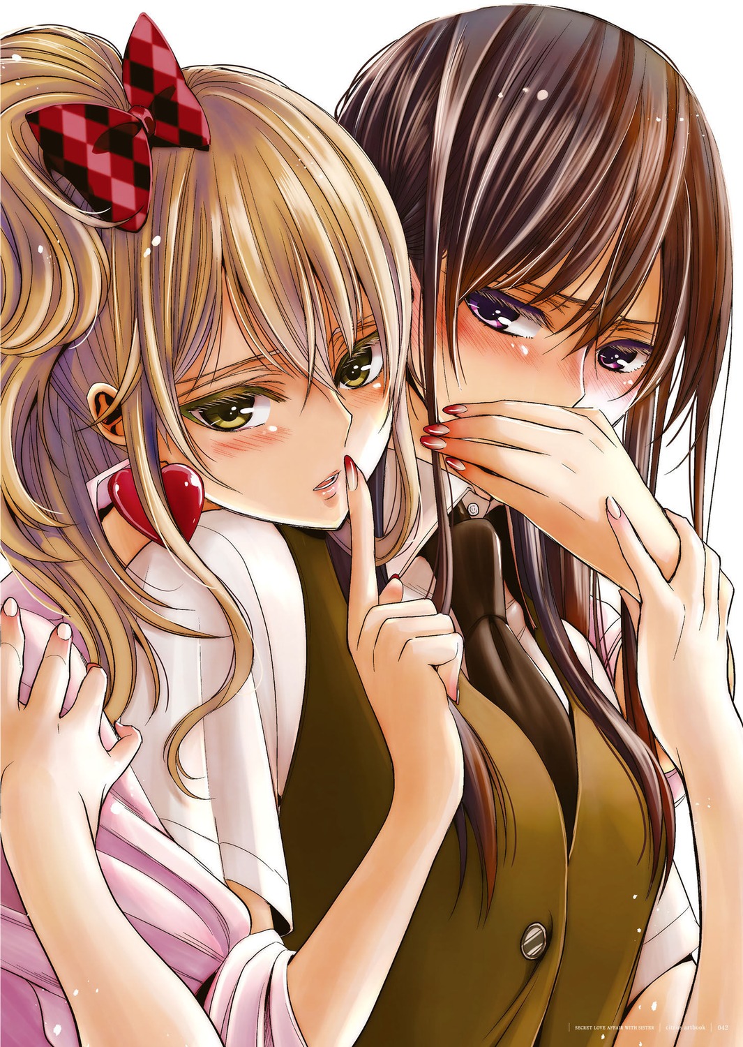 aihara_mei aihara_yuzu_(citrus) citrus_(manga) saburouta seifuku yuri