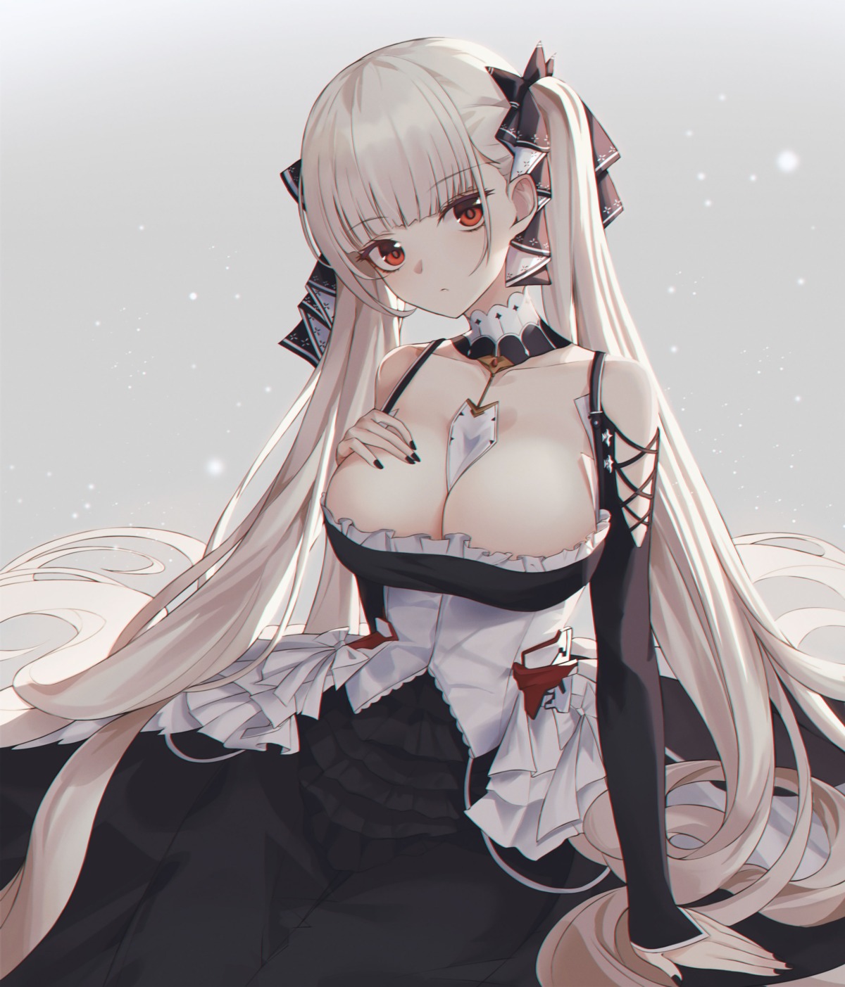 azur_lane formidable_(azur_lane) gothic_lolita lolita_fashion no_bra ramboo