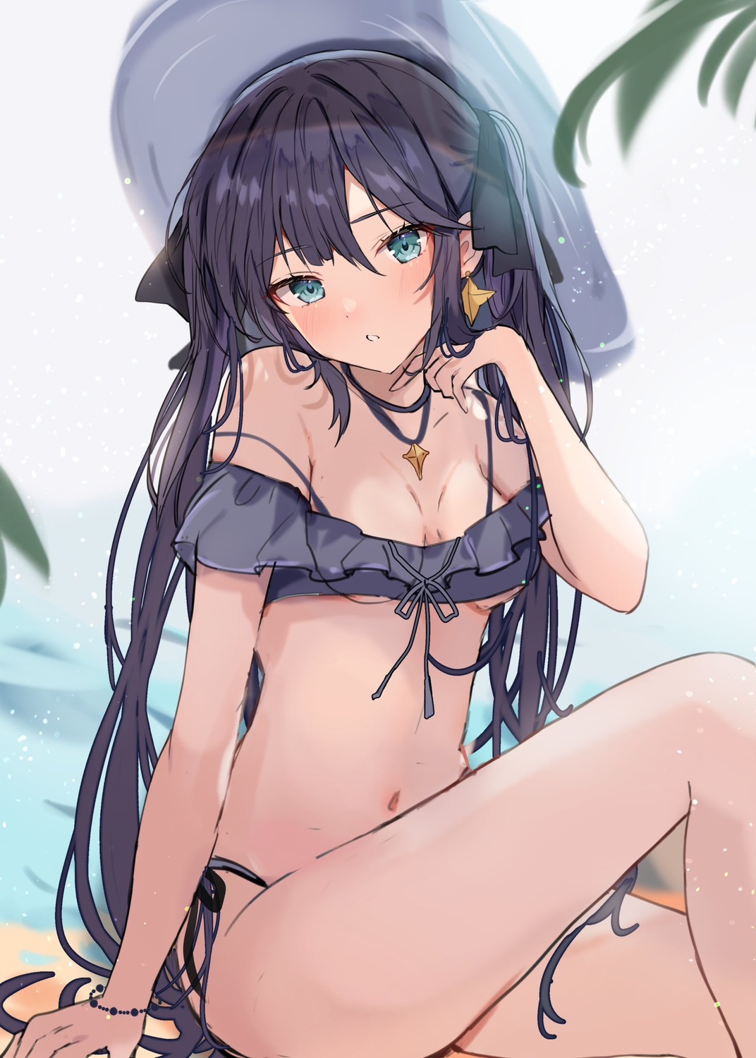 bikini genshin_impact maruro mona_megistus sketch swimsuits