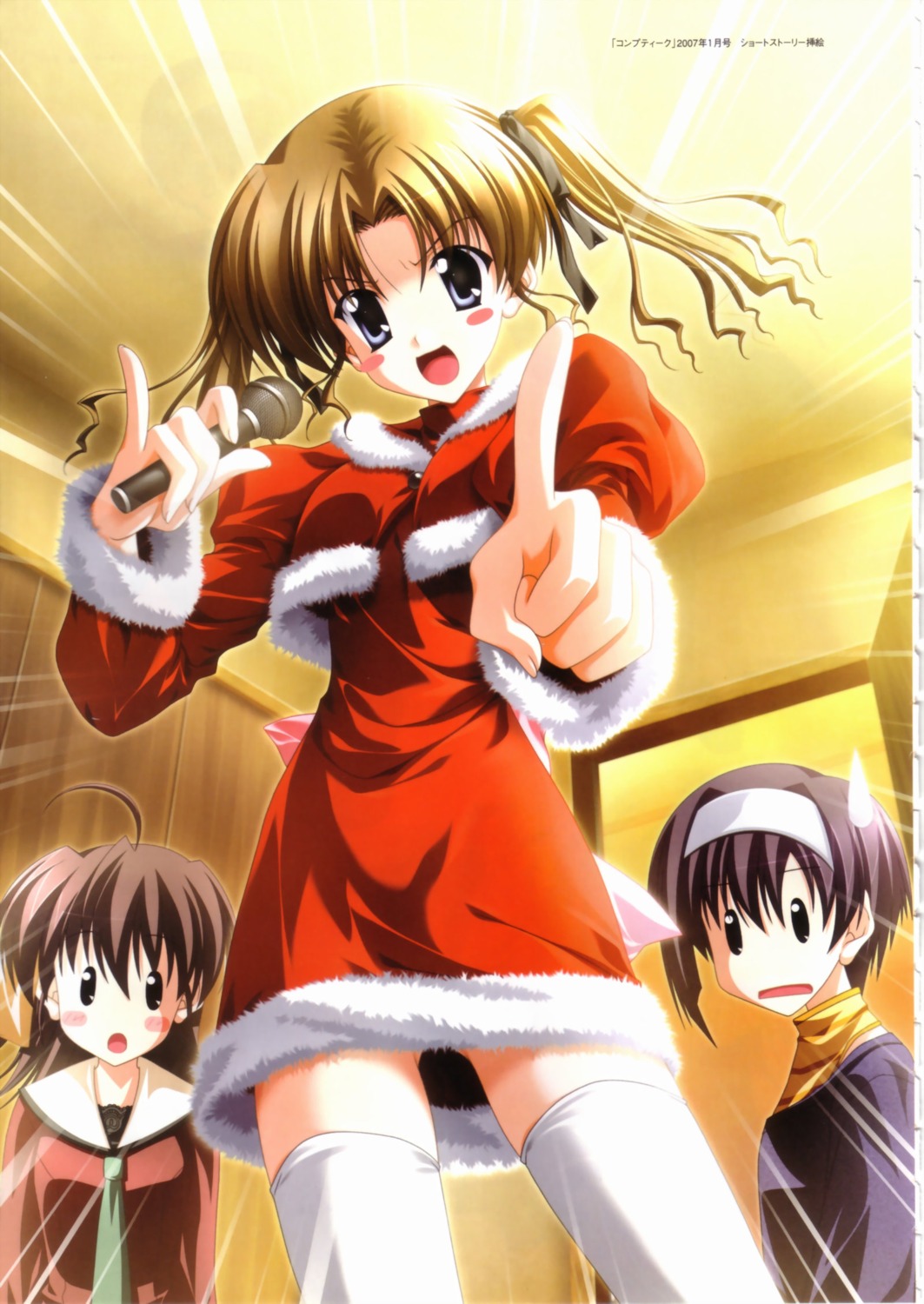 christmas ef_~a_fairytale_of_the_two~ hayama_mizuki miyamura_miyako nanao_naru shindou_kei thighhighs