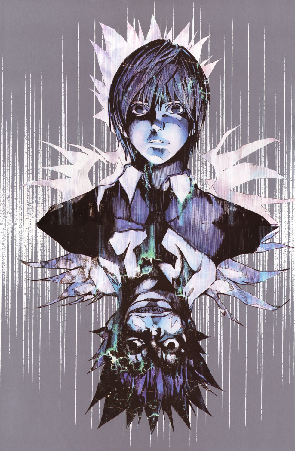 death_note male obata_takeshi ryuk yagami_light