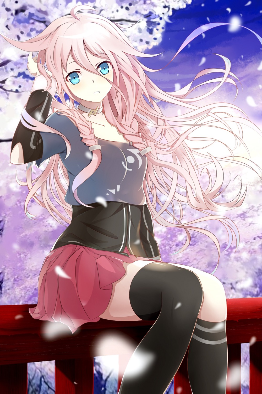 guanghe_zuoyong_de_de_yezi ia_(vocaloid) thighhighs vocaloid