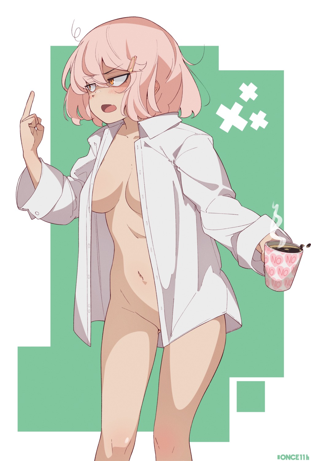 bottomless dress_shirt no_bra once_11h open_shirt